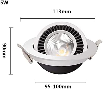 5-vatna 12-vatna LED žarulja može se koristiti za nadogradnju ugradbene rasvjete, LED ugradbena rasvjeta moderno minimalističko LED
