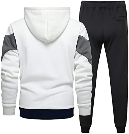 Muški tragovi, dvodijelni atletski hoodie tracksuit set Activewear solidna majica s trenirkom Sports Set Sweatsuit