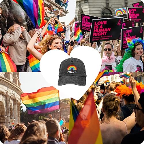 Ponos Rainbow Hat LGBTQ BASEBALL HAT COOL traper kapica Napredak LGBT Love Podesivi šeširi za muškarce žene žene