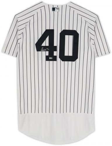 Luis Severino New York Yankees Autografirani veličanstveni bijeli autentični dres - Autografirani MLB dresovi