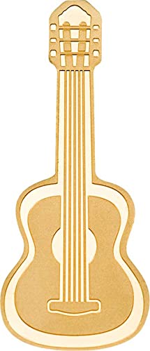 2023 de Small Gold Powercoin gitara Posebni oblik Zlatni novčić 1 $ Palau 0,5 Gr Antique Finish