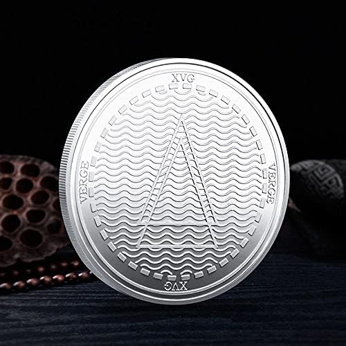 Komemorativni kovanik Silver Digital Virtual Coin XVG Coin Cryptocurrency 2021 Kolekcija s ograničenim izdanjem s zaštitnim naslovnicom