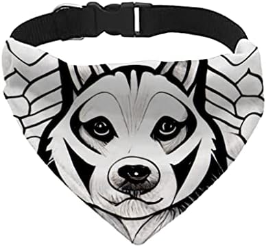 HUSKY FACE PET BANDANA VODAR - Ovratnik u stilu tetovaža - Cool Dog Dog Bandana - XL