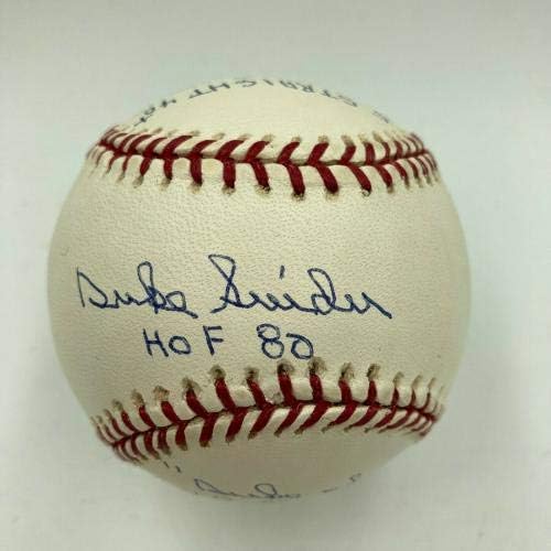 Vojvoda Snider potpisao je snažno upisani stat Baseball Reggie Jackson Coa - Autografirani bejzbol