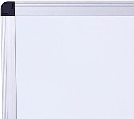 Viz-pro magnetska ploča s bijelim pločama/suhom za brisanje, 48 x 48 inča, srebrni aluminijski okvir, s 12-brojem markera