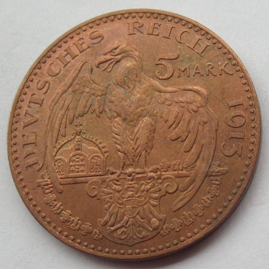 Njemački 5 Mark 1913. Strane replike bakar Komemorativni novčić