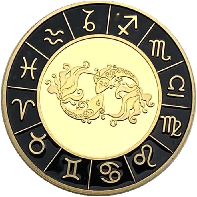 Europske i američke dvanaest zviježđa Dijamantni novčići Zlatni kovanice Kolekcije kovanica za kovanice Love Golding Coins Coins Coins