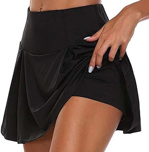 Teniske suknje s džepovima kratke hlače žene sportovi unutarnje skorts golf elastična suknja mini crna suknja
