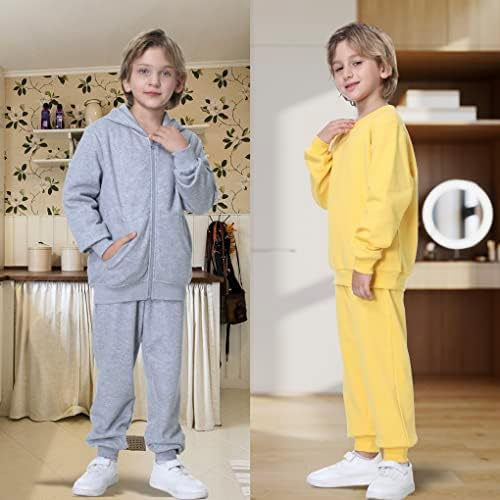 UnAcoo Kids Sweat hlače Djevojke aktivne jogger hlače dječaci Tweatpants nosive u četiri sezone