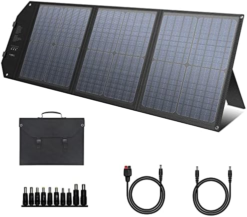 ENGINSTAR Solarni generator 300W zelena, 60W solarna ploča i torbu za nošenje, prijenosna banka za napajanje 80.000mAh s izmjeničnom