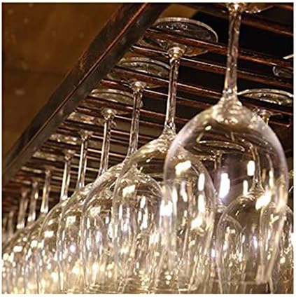 YMG+TRTGLH Viseći vinski stalak-industrijski bar viseći vinski stalak za vino, stalak za vino za vino, restoran naopako vinsko stalak/crni/80x35