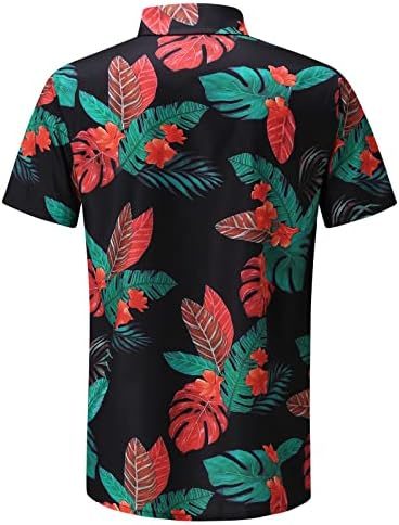 Muški ljetni tiskani rukavi na plaži gornje košulje kratke bluze modno proljeće casual muški košulje fantastične pedeset bluza
