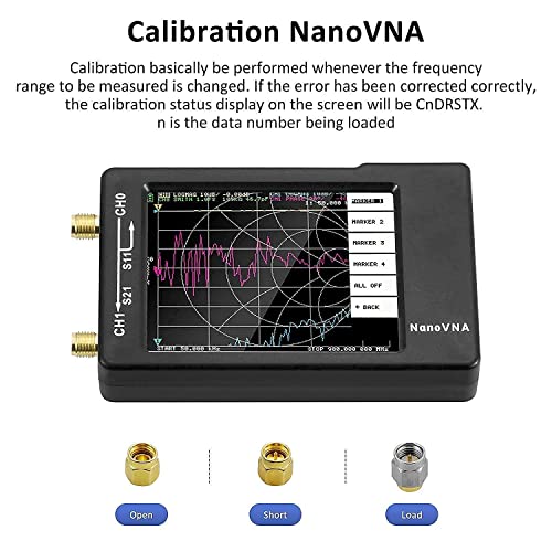 【Modernizirana】Vektor mrežni analizator AURSINC NanoVNA 10 khz -1,5 Ghz RF-VHF-UHF antenski analizator + Prijenosni antenski kabel