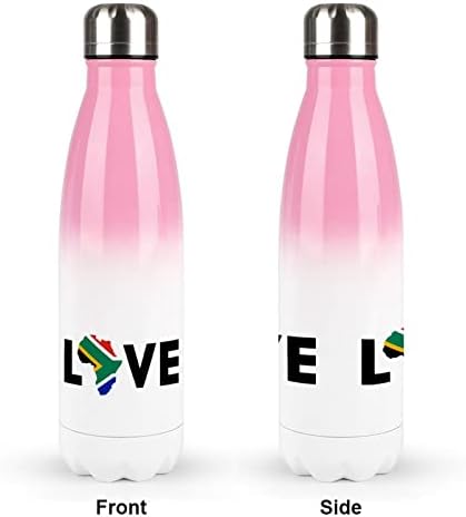 Ljubav Južna Afrika 17oz Sportska boca vode od nehrđajućeg čelika Vakuum izolirana Cola oblik za višekratnu upotrebu sportske tikvice