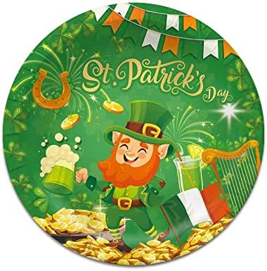 40pcs St. Patrick's Day Party zalihe, uključuju 20 tanjura, 20 salveta i, korištene za ukras rođendana svetog Patrika