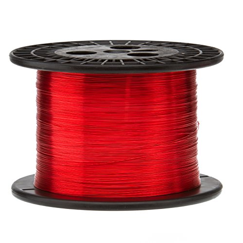 Magnetska žica od 21 inča, emajlirana bakrena žica, 21 inča, 5,0 lbs, 2003', duljina 6 inča, promjer 0,0296, crvena
