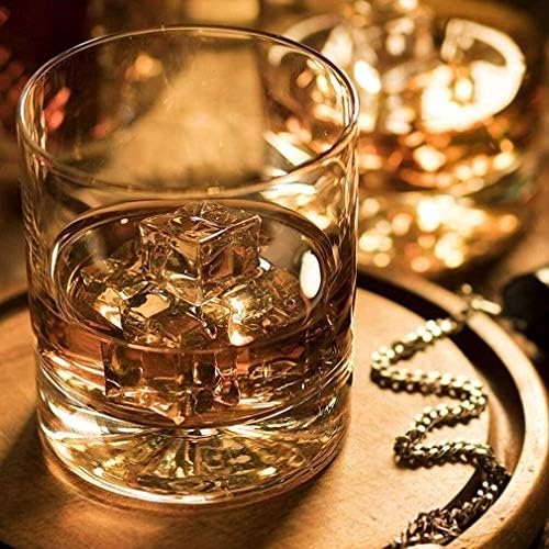 Čaše za viski, ručno puhani Kristal, bešavni dizajn savršen za burbon i staromodne koktele, set od 2 dekantera za alkoholna pića od