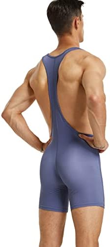 Seobean Tauwell muški seksi fitness hrvanje leotard singl bodysuit 9704