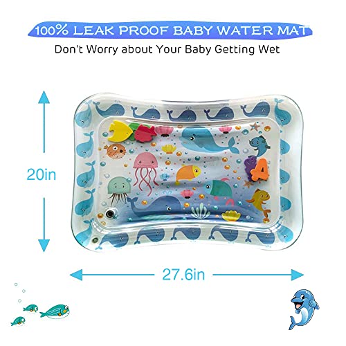 Trbušnica vremena za vodu za dojenčad Igračka unutarnji podni prostirka na napuhavanje, novorođenčad i djevojčice od 3 6 9 12 mjeseci