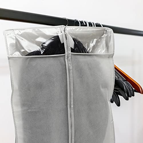 Torbe za odijela za pohranu u ormaru: 3pcs viseće torbe za odjeću viseće torbe za odjeću torba za odjeću, kapute, jakne, košulje