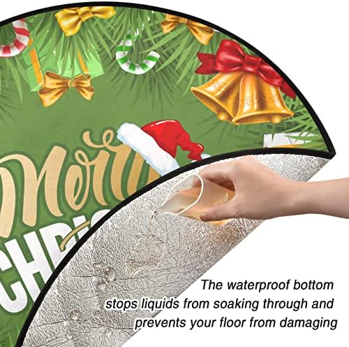 MNSRUU božićno drvce suknja vodootporna stajališta stajališta za zaštitu poda, svečani božićni pozdravi, 28,3 inča