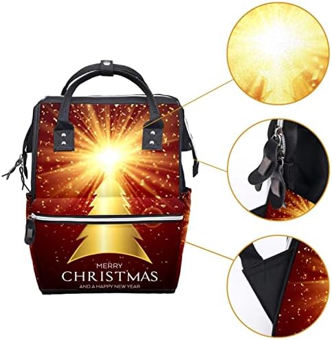 Zlatno božićno drvce pelene ruksak Baby Pelena za pelene multi funkcije Velikog kapaciteta za putnička torba