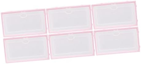 Zerodeko 6pcs kutije cipele Ulazni skladištenje za prozirno i bijelo plastično slaganje žensko obuća ružičasta+bijeli poklopac ružičaste