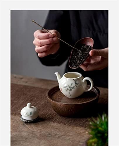 Debela 150 ml keramička čajnika ručno obojena begonia cvjetna lonac s cjedilo retro čajnik