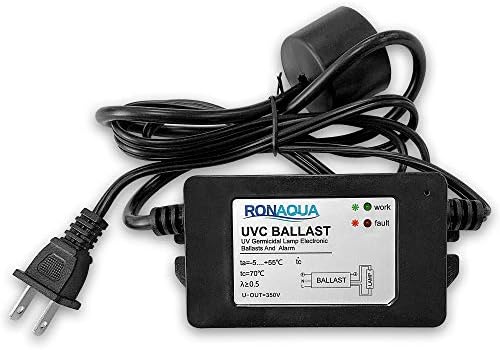 Ronaqua 100-120V 25W elektronički balast za 6 GPM UV Sterilizator s vodom s četiri zupčanika s lampom i zelenom/crvenom indikatorskom