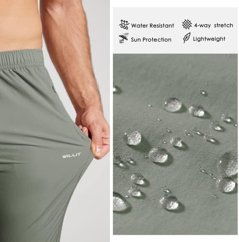 Muške hlače za trčanje s džepovima s patentnim zatvaračem otvoreni dno brzo suhe lagane staze hlače atletski trening