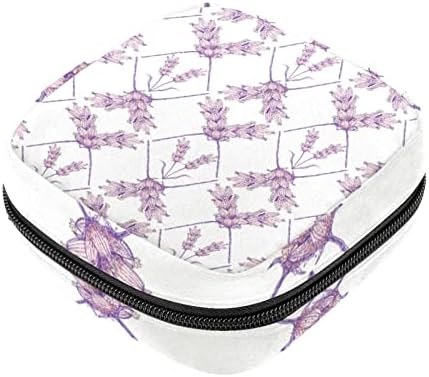 Ručno oslikana torba za pohranu higijenskih uložaka od lavande Prijenosni set mjesečnih vrećica za menstrualne jastučiće vrećica za