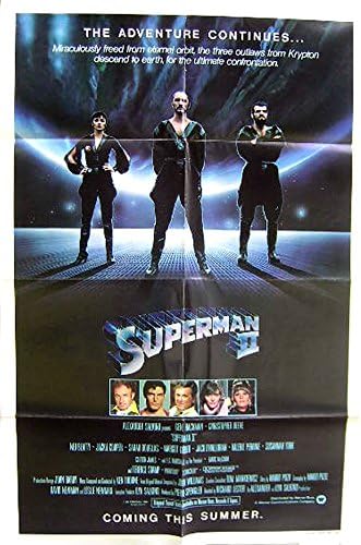 Superman 2 1981 Autentični, originalni rijetki Teaser Style 27x41 Filmski plakat s jednim listom