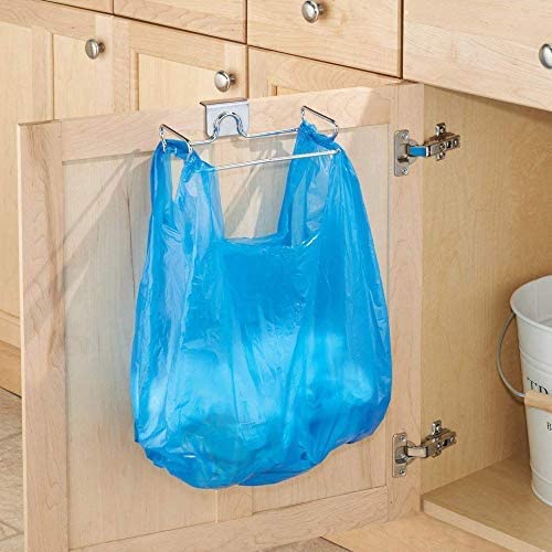 Viseći stalak za odlaganje vreća za smeće držač Vreće za smeće od nehrđajućeg čelika stalak za ručnike i rukavice za kuhinjski ormar