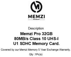 Memorijska kartica MEMZI PRO 32 GB Class 10 80 MB/s SDHC memorijske kartice za digitalni kamkorder Panasonic serije HC-X