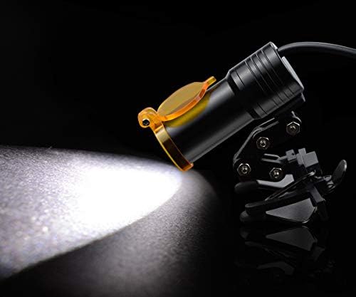 LED prednje svjetlo od 5 vata s metalnim optičkim filterom s kopčom za binokularno povećalo za rad s povećalom