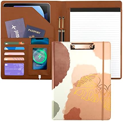 Clipboards mapa za portfelj s džepom za bilježnicu i držačem posjetnice u smeđoj umjetnoj koži