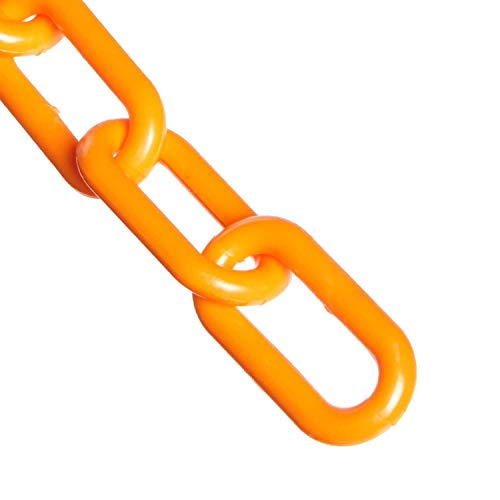 Plastični barijerni lanac je Al. Narančasta, promjer veze 4 inča, duljina 100 stopa