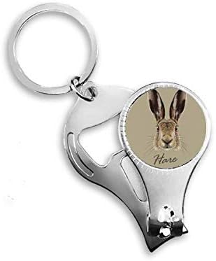 Siva velika nosa divljih zeca za životinje na noktima za nokat za nokat ključeva otvarač za bočicu za bočicu