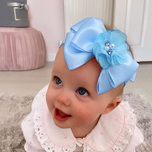 Trake za glavu za djevojčice s mašnama za bebe mašna za kosu 1 kom rastezljivi dodaci Cvjetni print slatka beba
