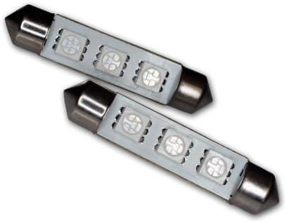 TuningPros ledstl-42m-bs3 STEP LED žarulja Feston 42 mm, 3 SMD LED plava 2-PC set