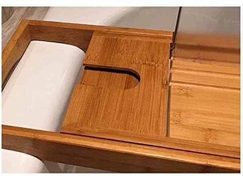 JHSJ pribor za kade luksuzno kupaonicu drvena kupaonica Polica za kupku kade za kade Most Most Caddy Caddy ladice stalak za vino držač