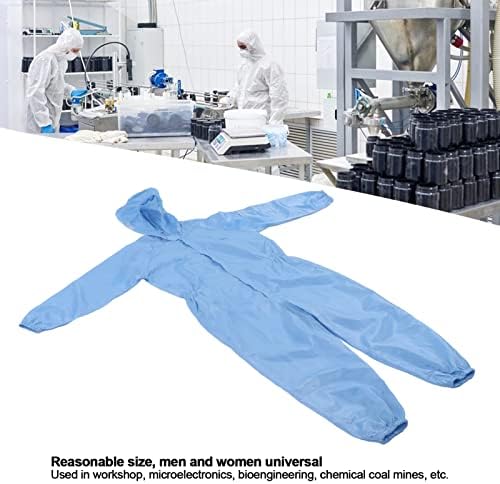 Fafeicy Anti statička zaštita prekrivača, poliesterska univerzalna radionica čišćenje odjeće otporne na prašinu s kapuljačom, za SMT