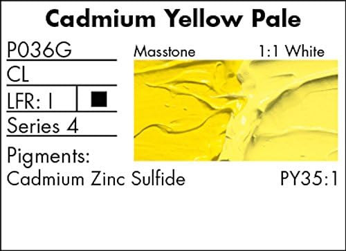 Grumbacher unaprijed testirana uljana boja, 37 ml/1,25 unce, kadmij žuto blijedo