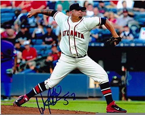Williams Perez Atlanta Braves Action potpisan 8x10 - Autografirane MLB fotografije