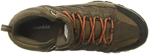 Columbia muška Crestwood Mid vodootporna cipela za planinarenje, tamno smeđa/tamna adobe, 8.5