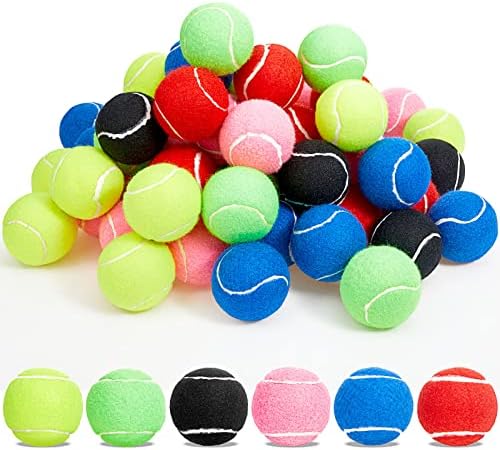 60 kom teniskih loptica standardna teniska loptica za trening teniski Pribor za početnike, 6 boja