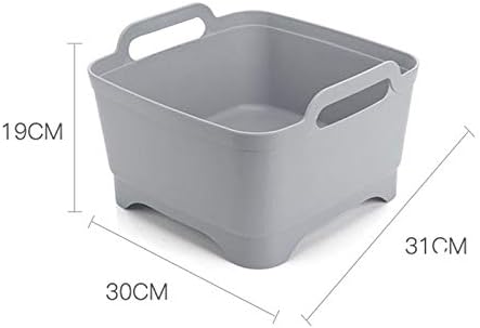 Odvodna košara od 2 kom višenamjenski pokretni sudoper kuhinjska plastična košara za pranje povrća odvodna košara za skladištenje voća