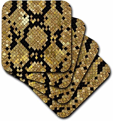 3 inča i zlatna slika s uzorkom zmijske kože - Podmetači