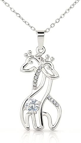 Nakit s porukama, ručno izrađena ogrlica- Personalizirana ogrlica od žirafe, u sjećanju na vašu sestru, Memorijalne darove za gubitak