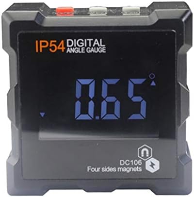 Uoeidosb Electronic Protractor Digital Inclinometer 0-360 stupnjeva IP54 Digital Bevel Box Box Kut mjerni mjerač Magneti Magneti Baza